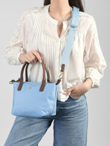 Cross Body Tas Popette Nylon Tommy hilfiger Blauw popette AW17709-vue-porte